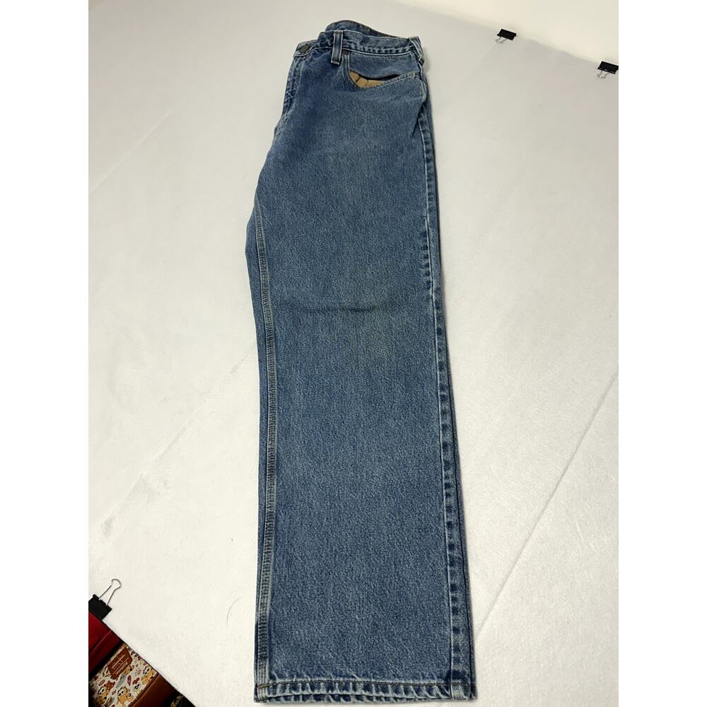 Carhartt Relaxed Fit Jeans Mens 38x30 Blue Denim Workwear
